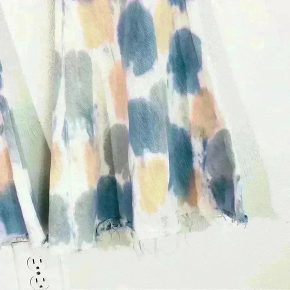 Peach Love High Rise Bell Bottom Flare polka Dot Tie Dye S (2-4) - Picture 11 of 14